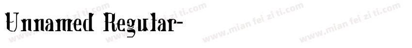 Unnamed Regular字体转换